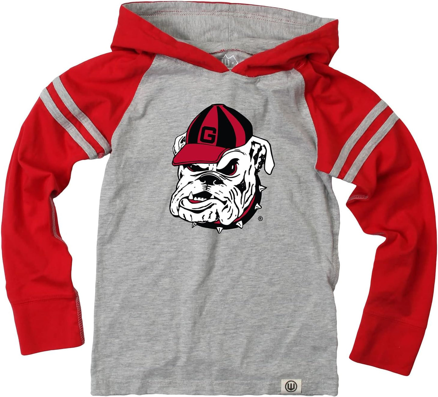 Wes and Willy Youth Boys College Long Sleeve Hooded T-Shirt