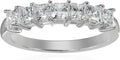 Infinite Elements Princess Cut CZ Ring Size 7 - Platinum-Plated