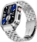 SUPLINK Stainless Steel Case Bands Compatible with Apple Watch Series