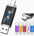 Custom 4GB USB C Flash Drive Dual USB 2.0 Type C - Personalized 50PCS