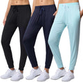 Women's Dry-Fit Active Joggers 3-Pack - Lightweight Lounge & Workout