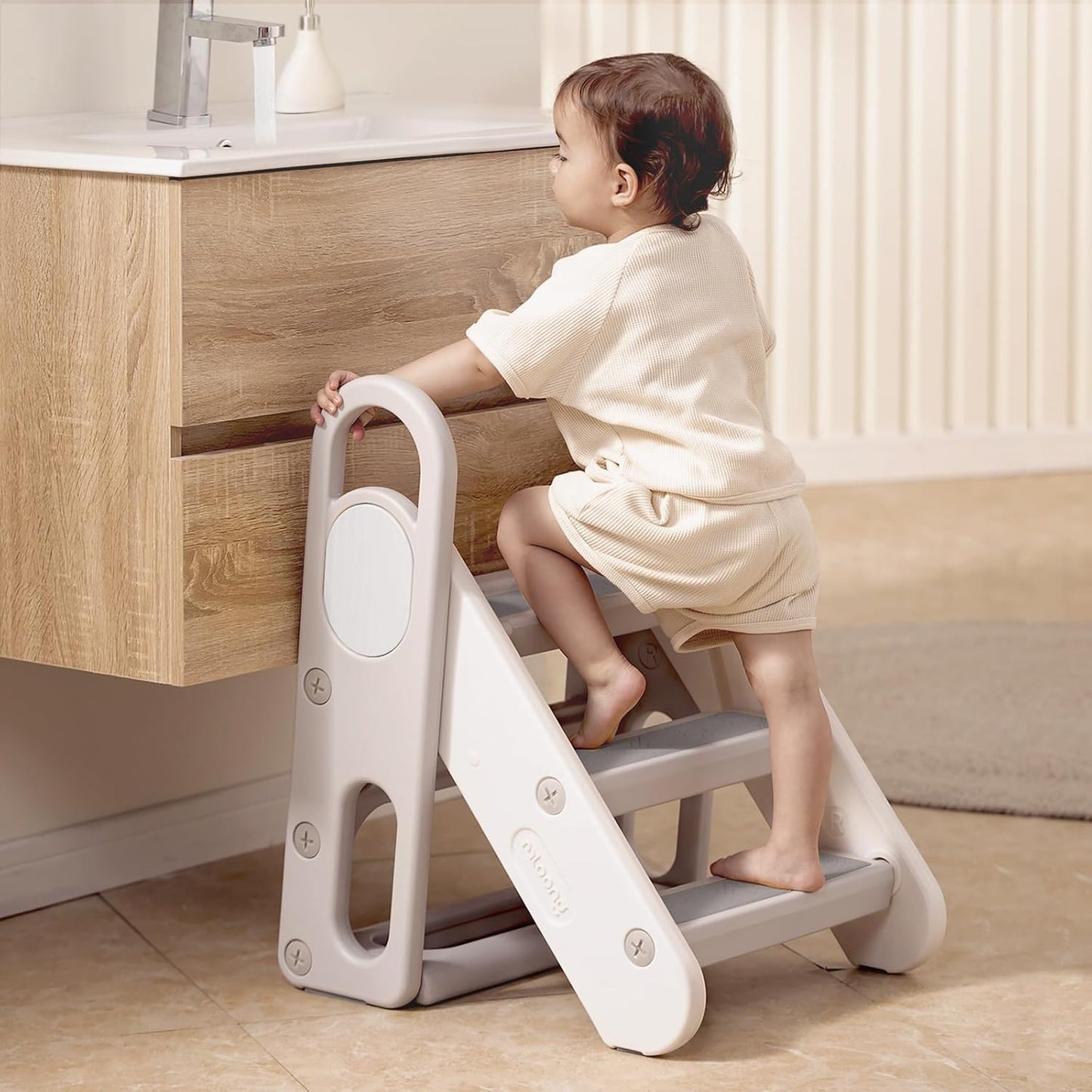 Mloong Kids Step Stool Foldable for Easy Potty Training Use