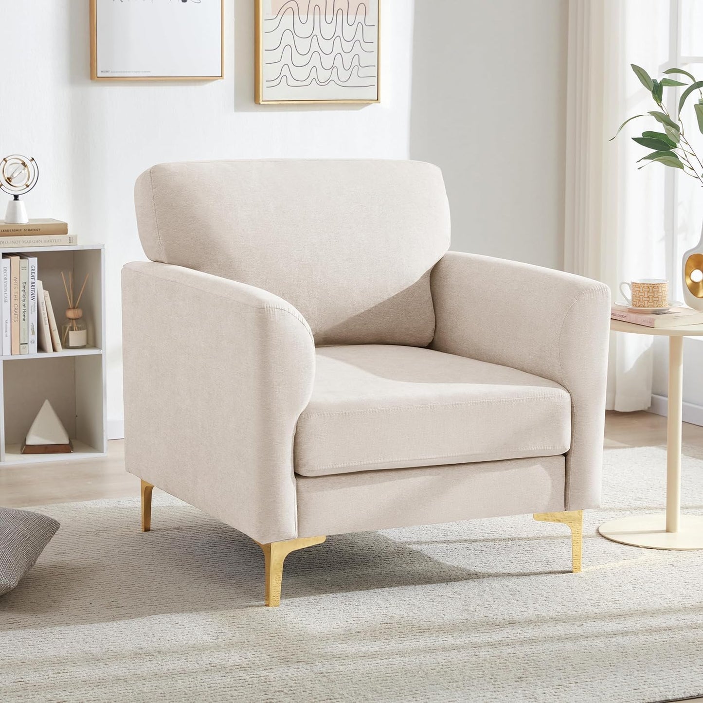 Comfy 500LBS Mid Century Accent Chair - Huatean Home