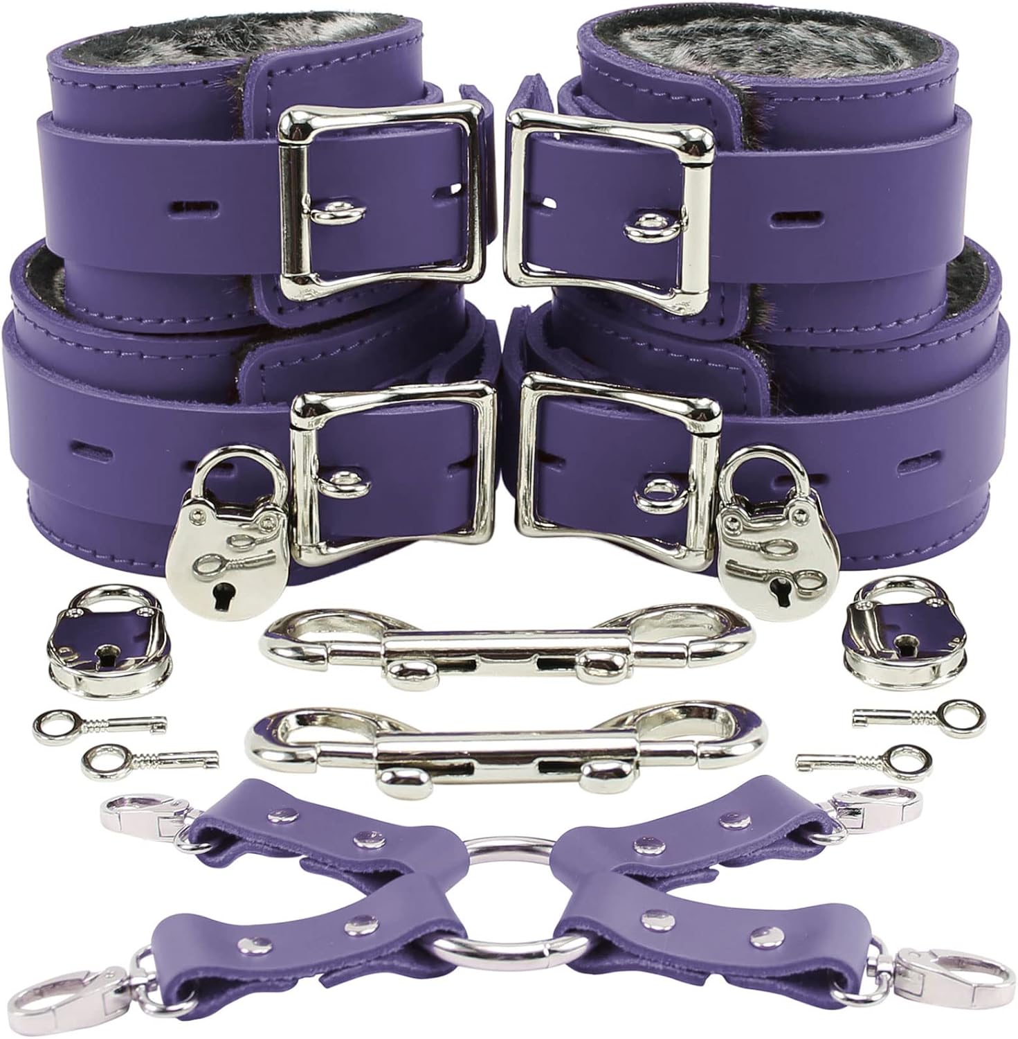 VP Leather Aria Wrist and Ankle Cuffs - Elegant Style & Comfort