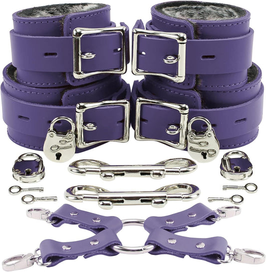 VP Leather Aria Wrist and Ankle Cuffs - Elegant Style & Comfort
