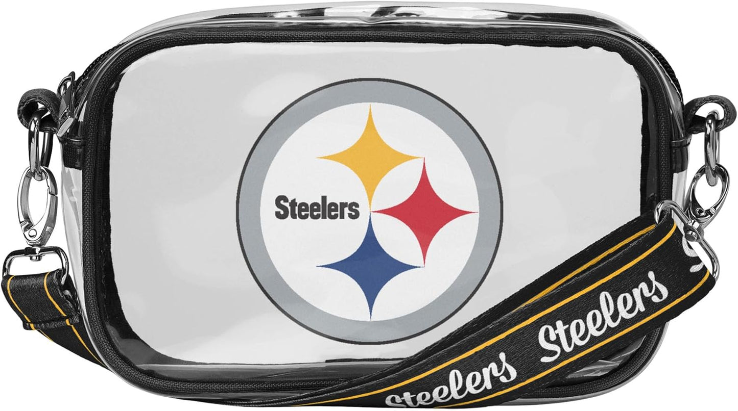 FOCO NFL Womens Team Logo Stripe Clear Crossbody Bag Review
