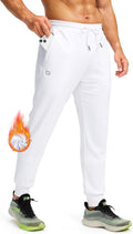G Gradual Men's Fleece Joggers with Zipper Pockets - Warm, Water feel