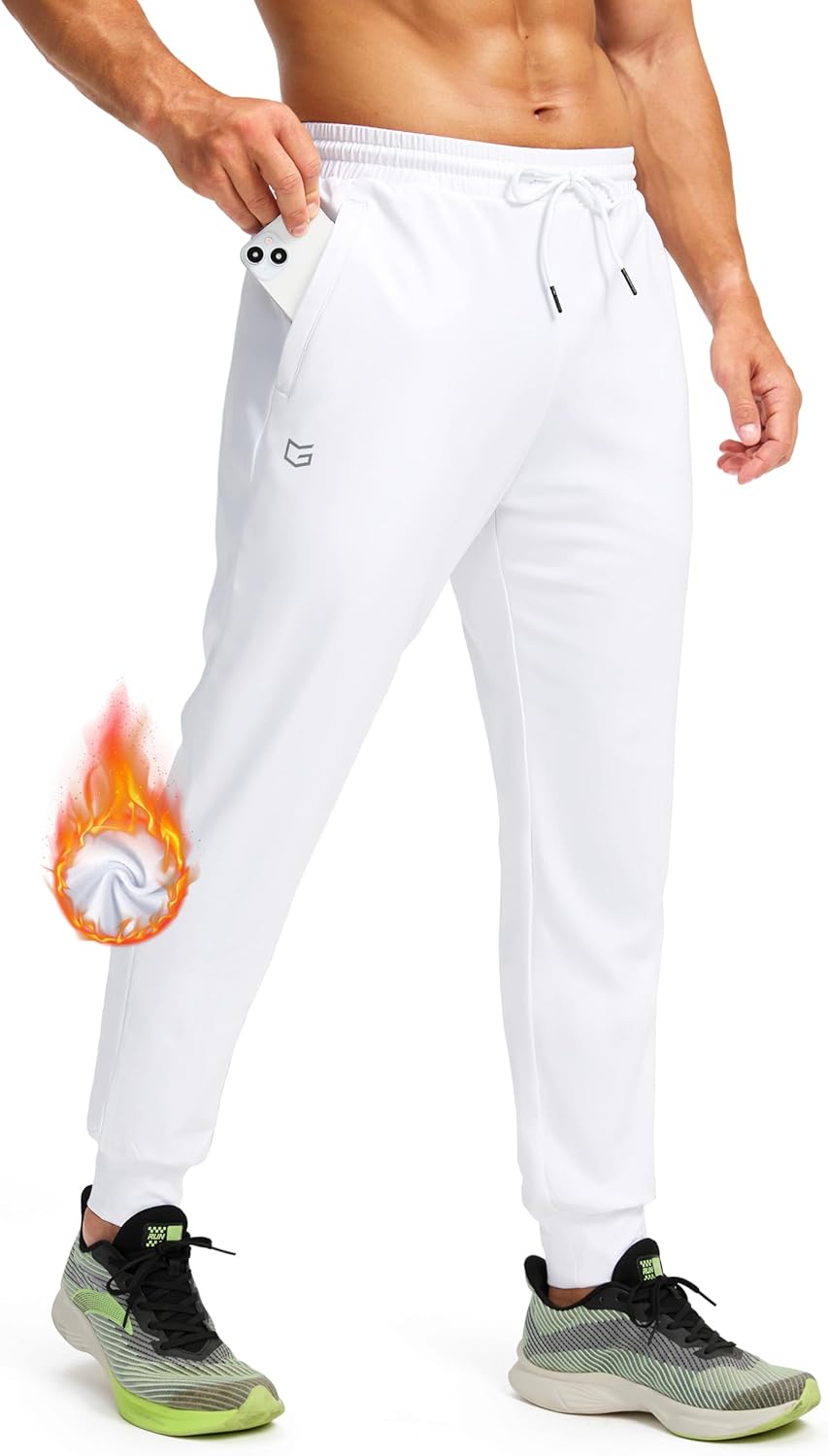 G Gradual Men's Fleece Joggers for Winter Workouts and Comfort