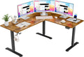 63 x 55 in L Shaped Standing Desk with 2 Preset Heights - Electric Sit