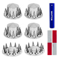 32/33mm Semi Truck Lug Nut Covers Wheel Covers Kit - Chrome Look