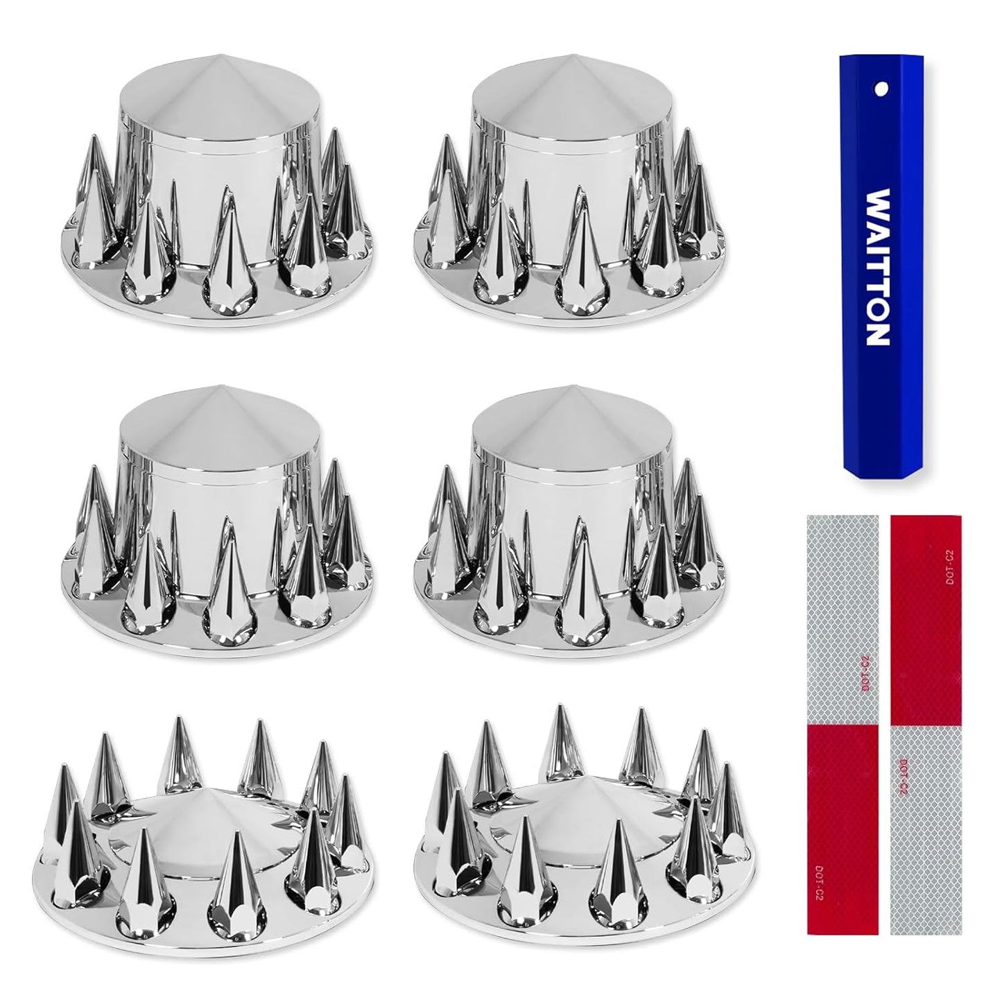 32/33mm Semi Truck Lug Nut Covers Kit for Stylish Protection