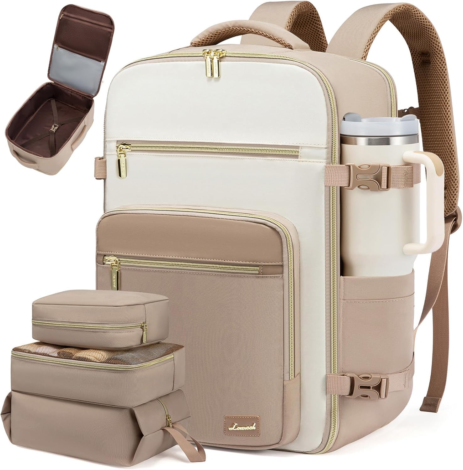 LOVEVOOK Travel Backpack for Women, 40L Carry On Bag for Travel