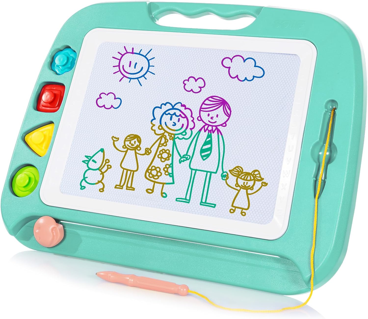 SGILE Large Magnetic Drawing Board - Creative 4-Color Doodle Pad