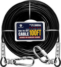 Tie Out Cable for Dogs 300lbs 100ft Extra Strong Stainless Steel