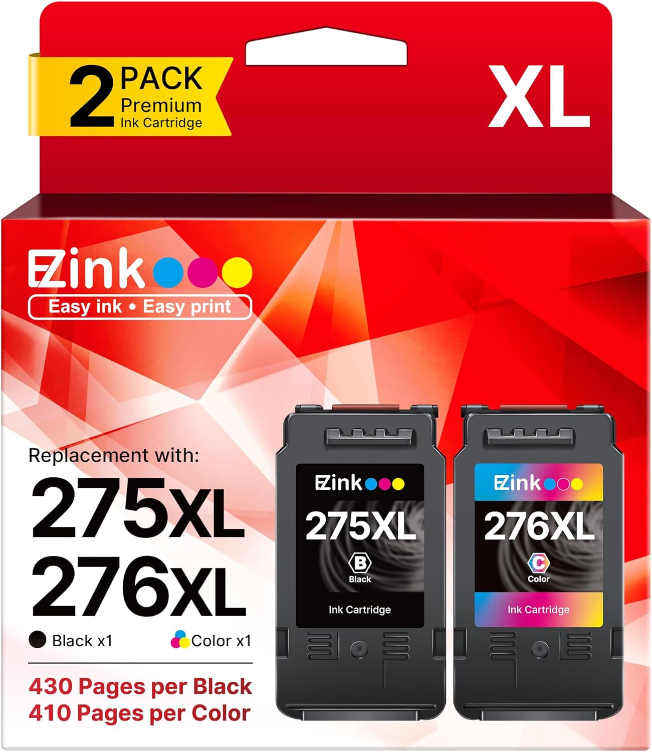 PG-275XL/CL-276XL Ink Cartridge Replacement for Canon Printers
