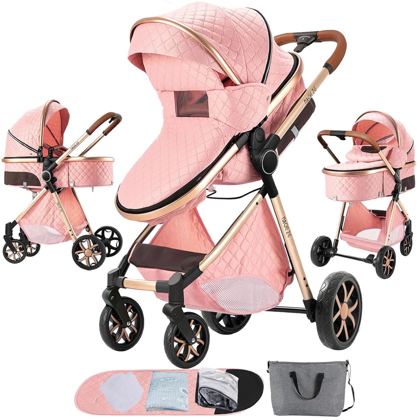 Veitoalioy 2 in 1 Baby Stroller for Newborns and Infants