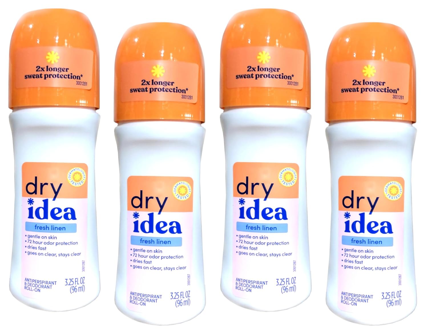 Dry Idea Fresh Linen Roll-On Antiperspirant for All-Day Freshness