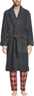 Men's Full-Length Turkish Cotton Terry Bathrobe 55ft Length - Plush he