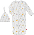 Magnetic Me Modal Newborn Sleeper Gown & Hat Set - Easy