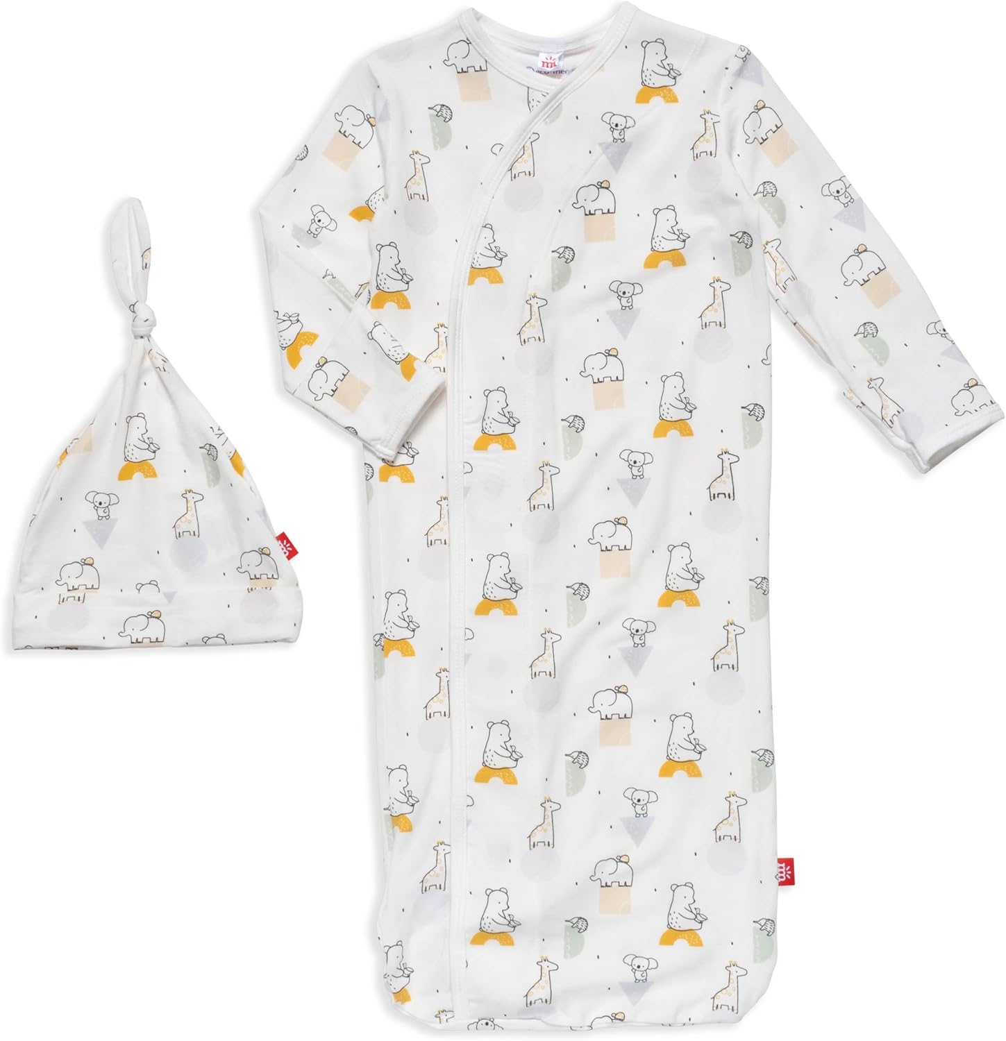 Magnetic Me Modal Newborn Sleeper Gown & Hat Set for Comfort
