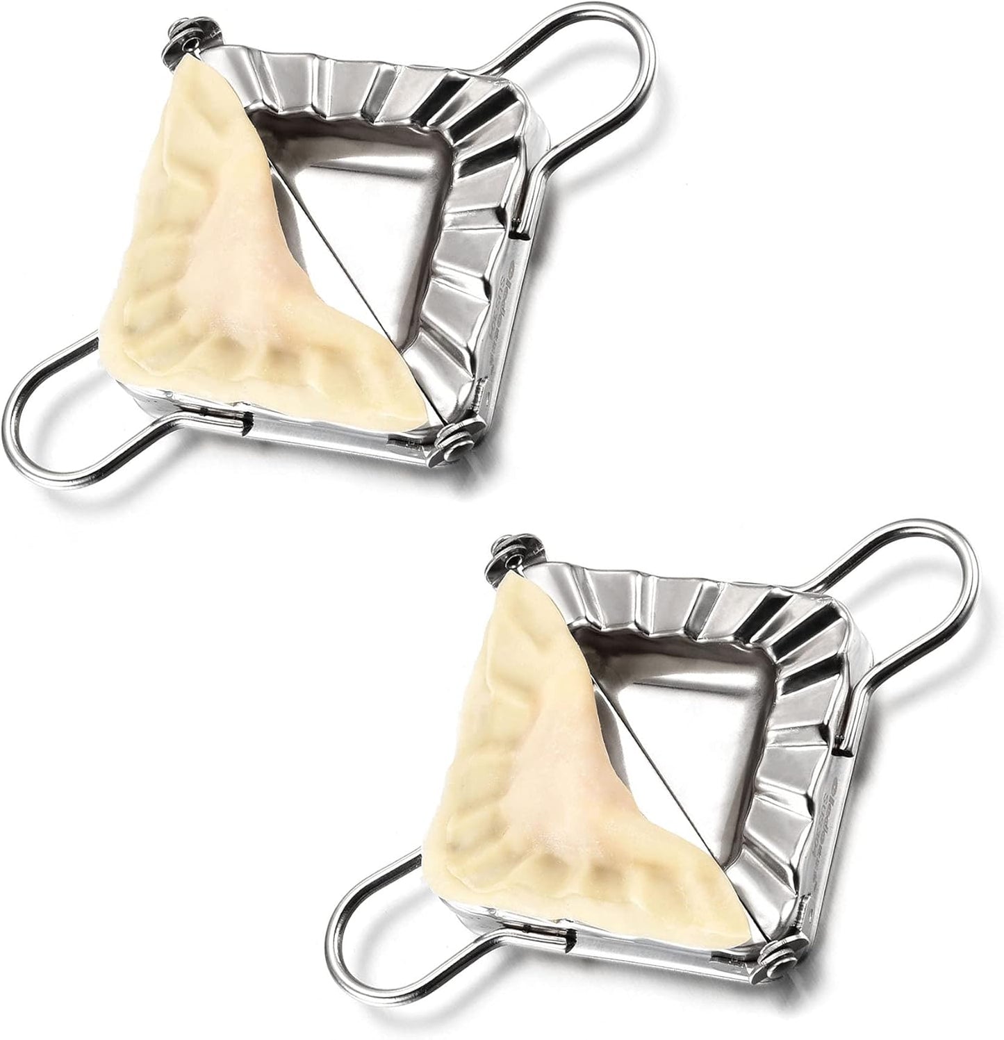 Stainless Steel Dumplings Maker Set - Traditional Mold for Perfect Pierogis - WarmHut