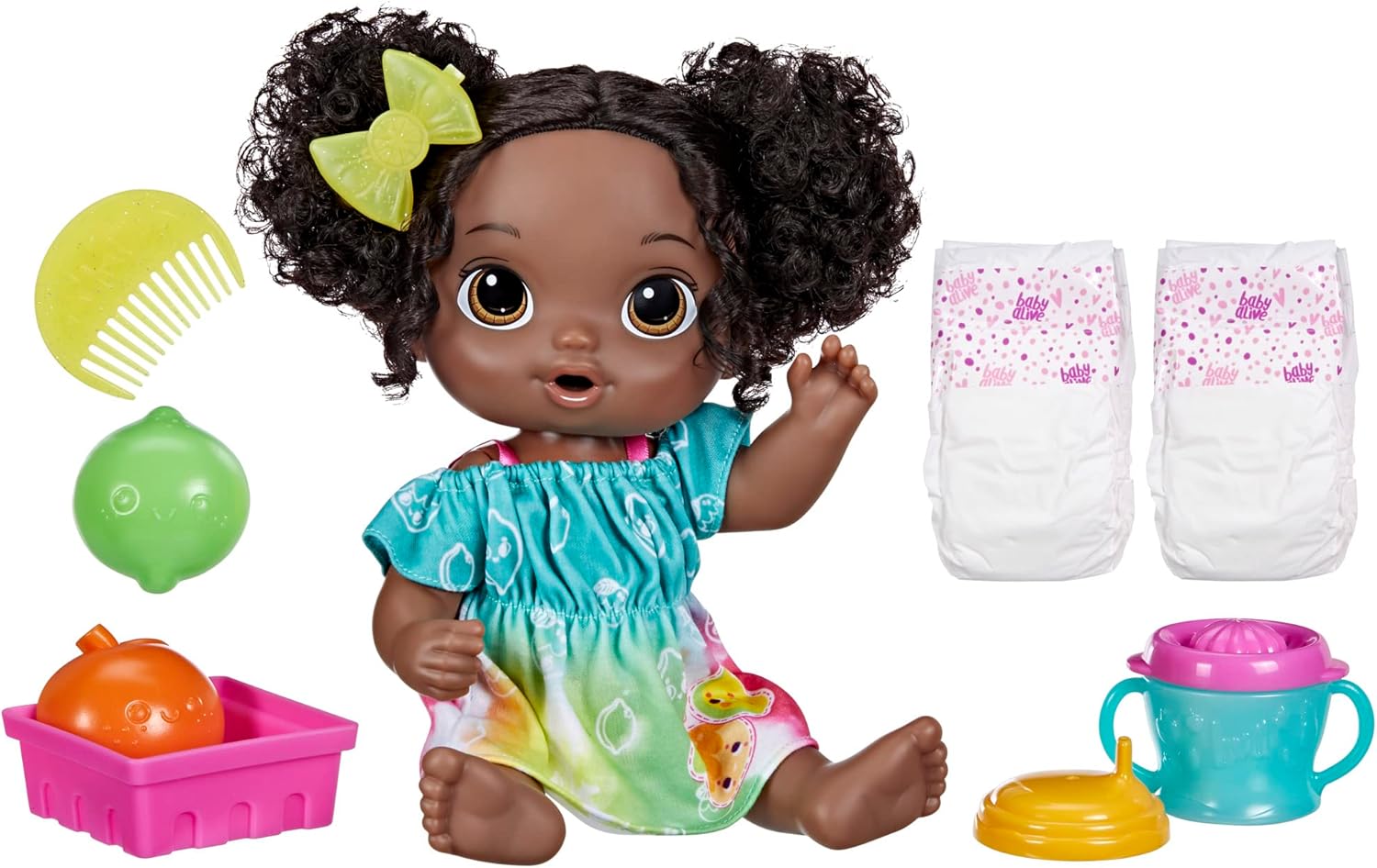 Baby Alive Fruity Sips Lime Doll - Drinks & Wets Fun!