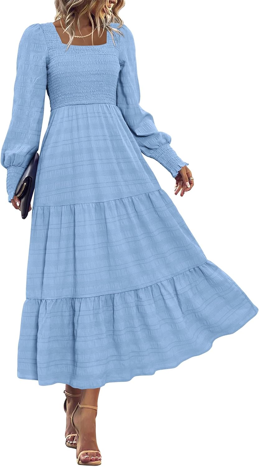 KIRUNDO Fall Dresses for Women 2025: Elegant Maxi Styles