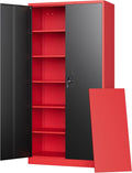 Letaya Metal Storage Cabinets with Lock 72in Tall Locker Organizer