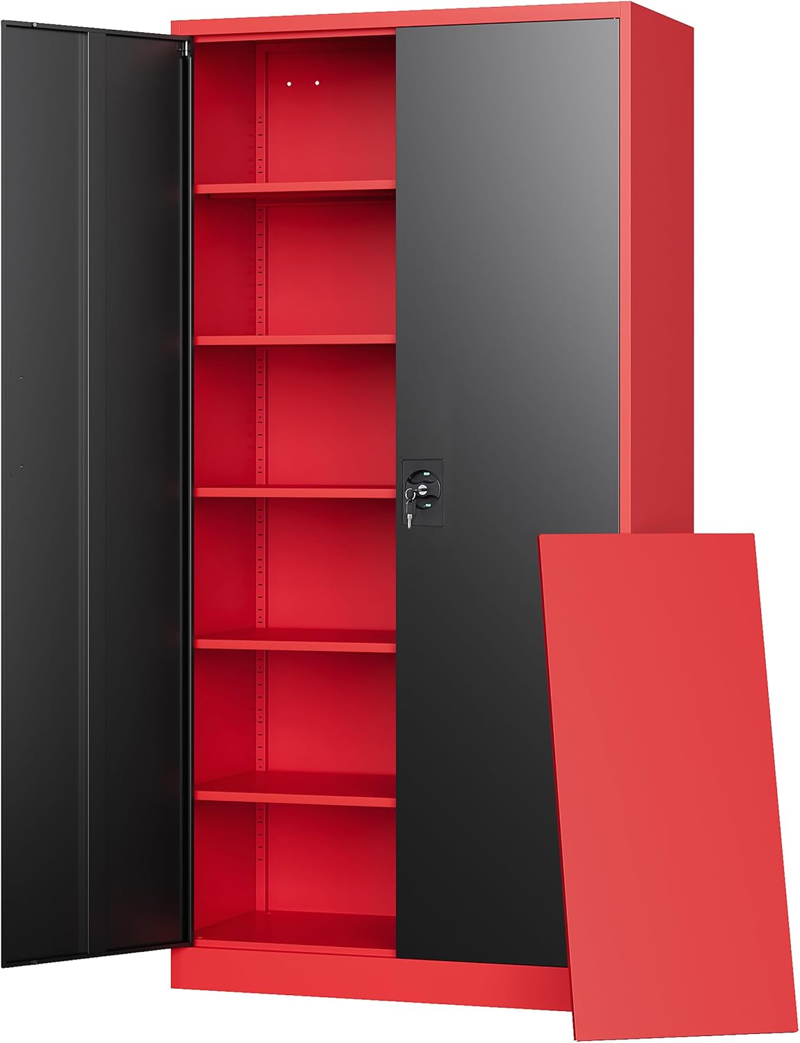 Letaya Metal Storage Cabinets with Lock - 72in Tall Organizer