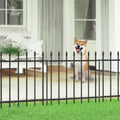 Decorative Metal Garden Fence for Dogs and Flower Beds 10 ft