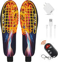 MEATSONO Rechargeable Heated Insoles for Men Women - Fast Heat