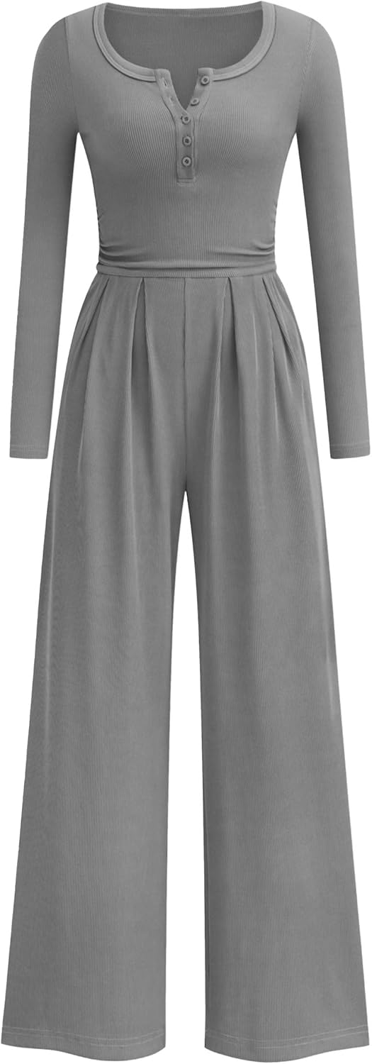 PRETTYGARDEN Jumpsuits for Women Dressy Casual Fall Fashion