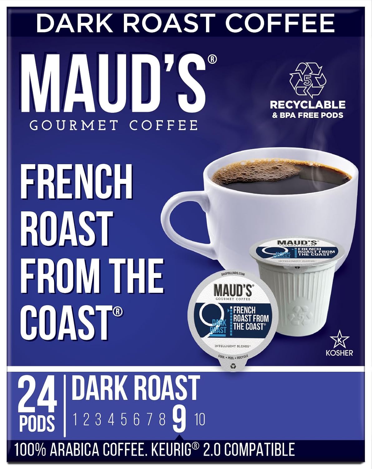 100% Arabica Dark Roast Coffee Pods - Solar Energy Produced
