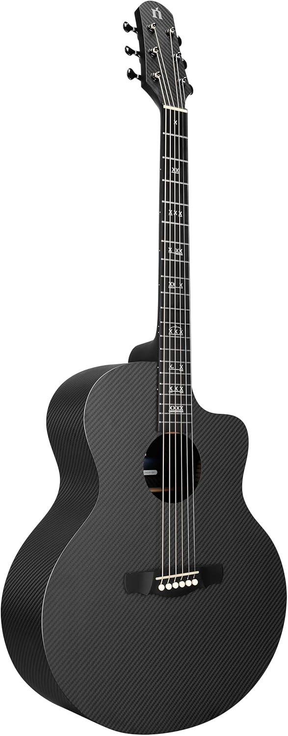 Natasha 41-Inch Carbon Fiber Acoustic Guitar: Durable Strings
