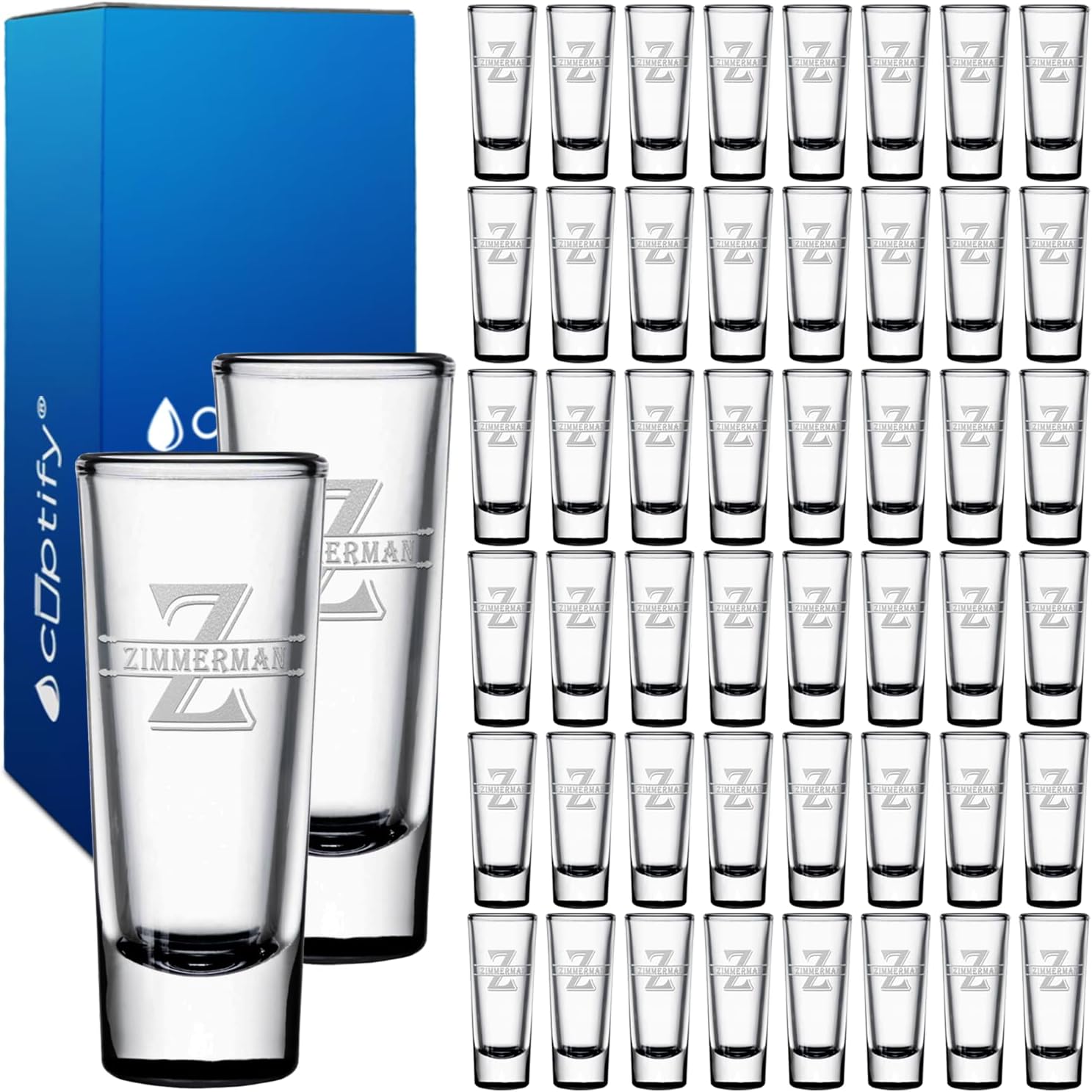 Personalized Shot Glasses Set of 50 for Unique Celebrations