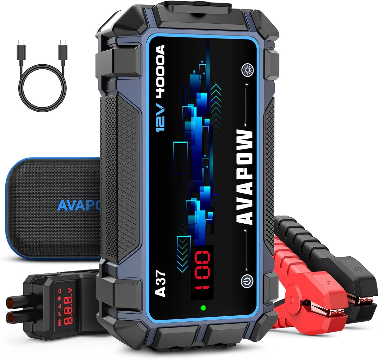 AVAPOW 4000A Jump Starter: Fast Charge!