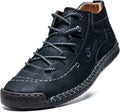 Mens Casual Leather Chukka Boots for Men - Lightweight Slip On Loafers