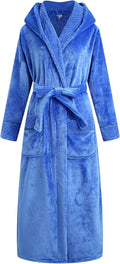 Richie House Women's Plush Soft Warm Fleece Bathrobe Robe - Cozy Super
