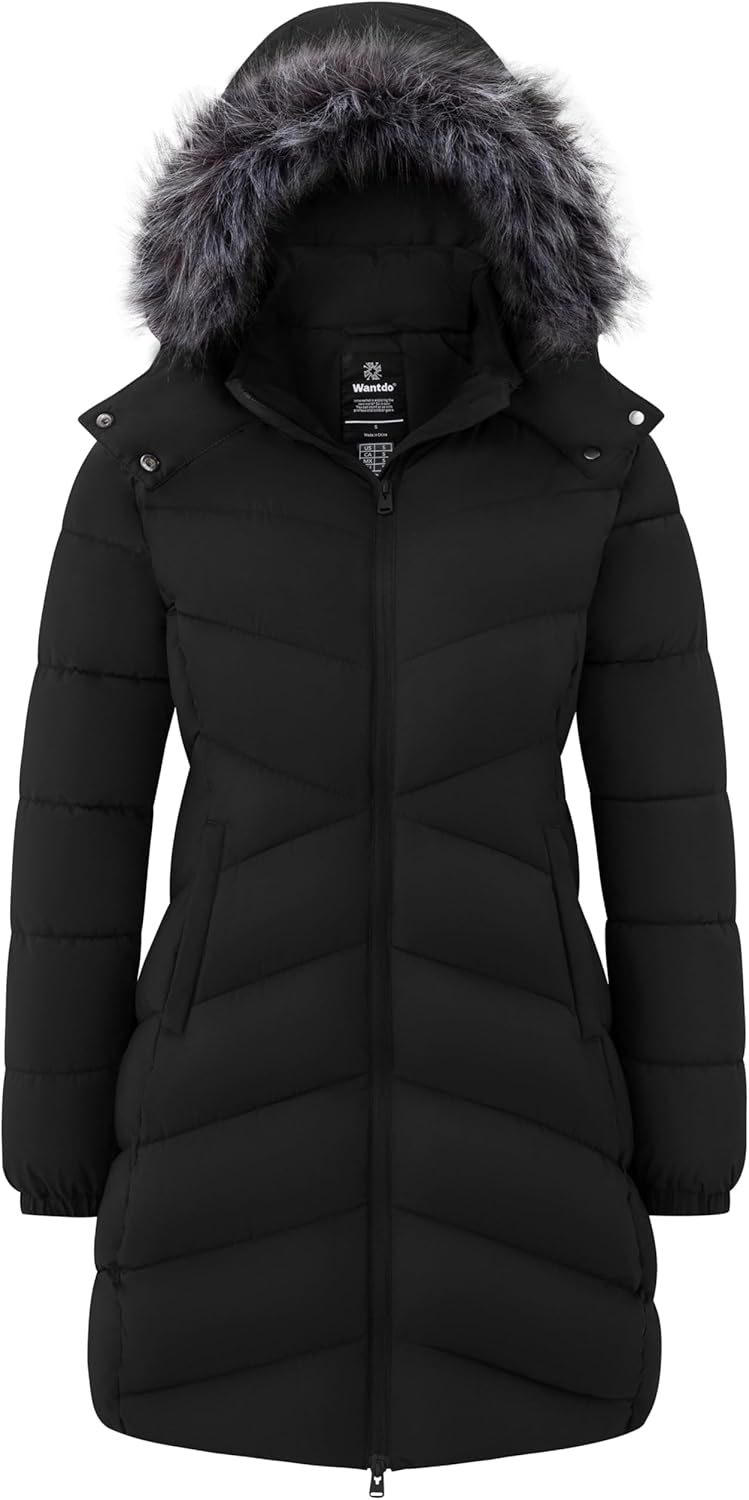 Wantdo Women's Long Puffer Coat Lightweight Warm Jacket Review