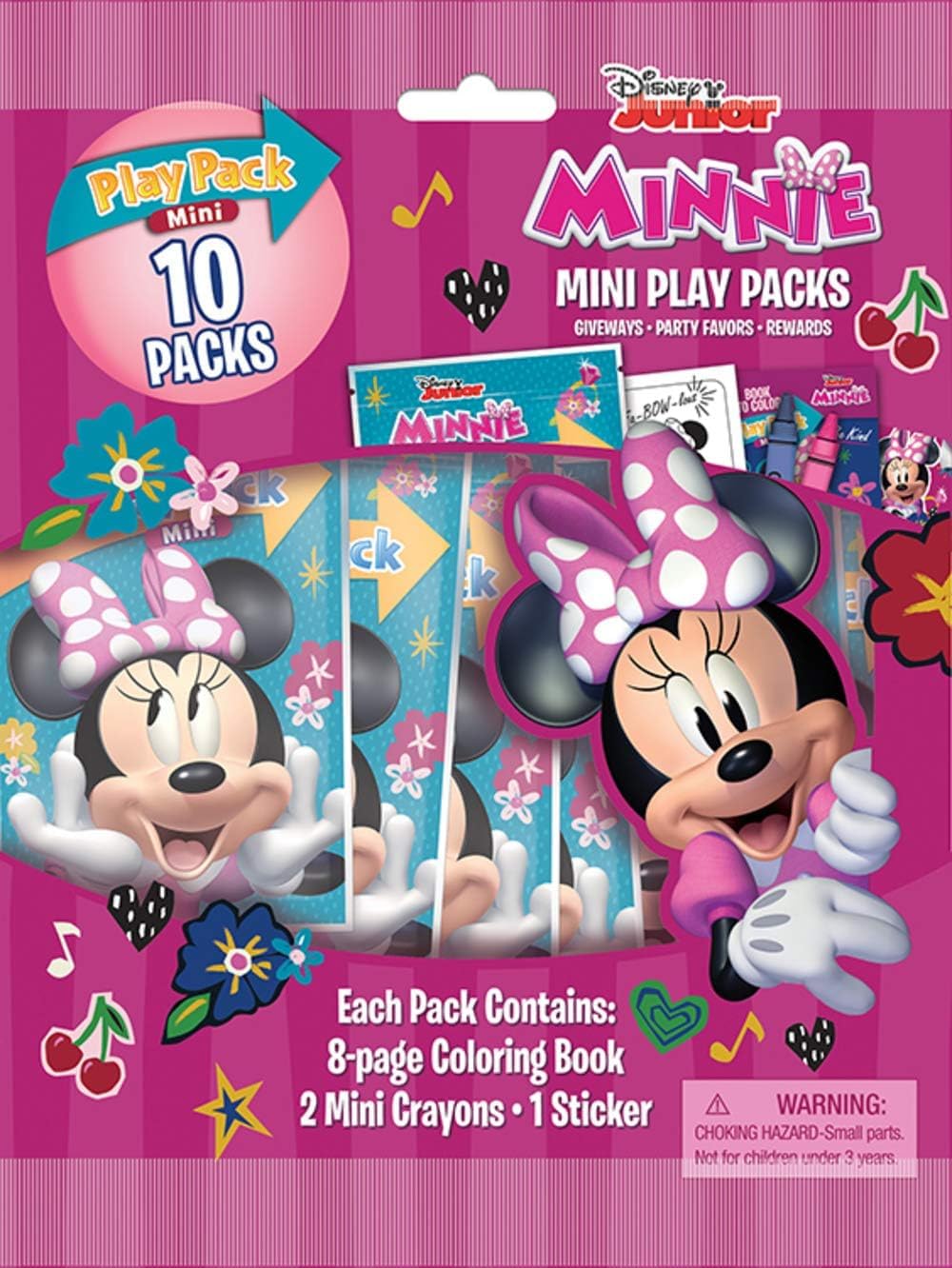 Minnie Mouse Party Pack | 10-Pack | Fun Coloring & Stickers