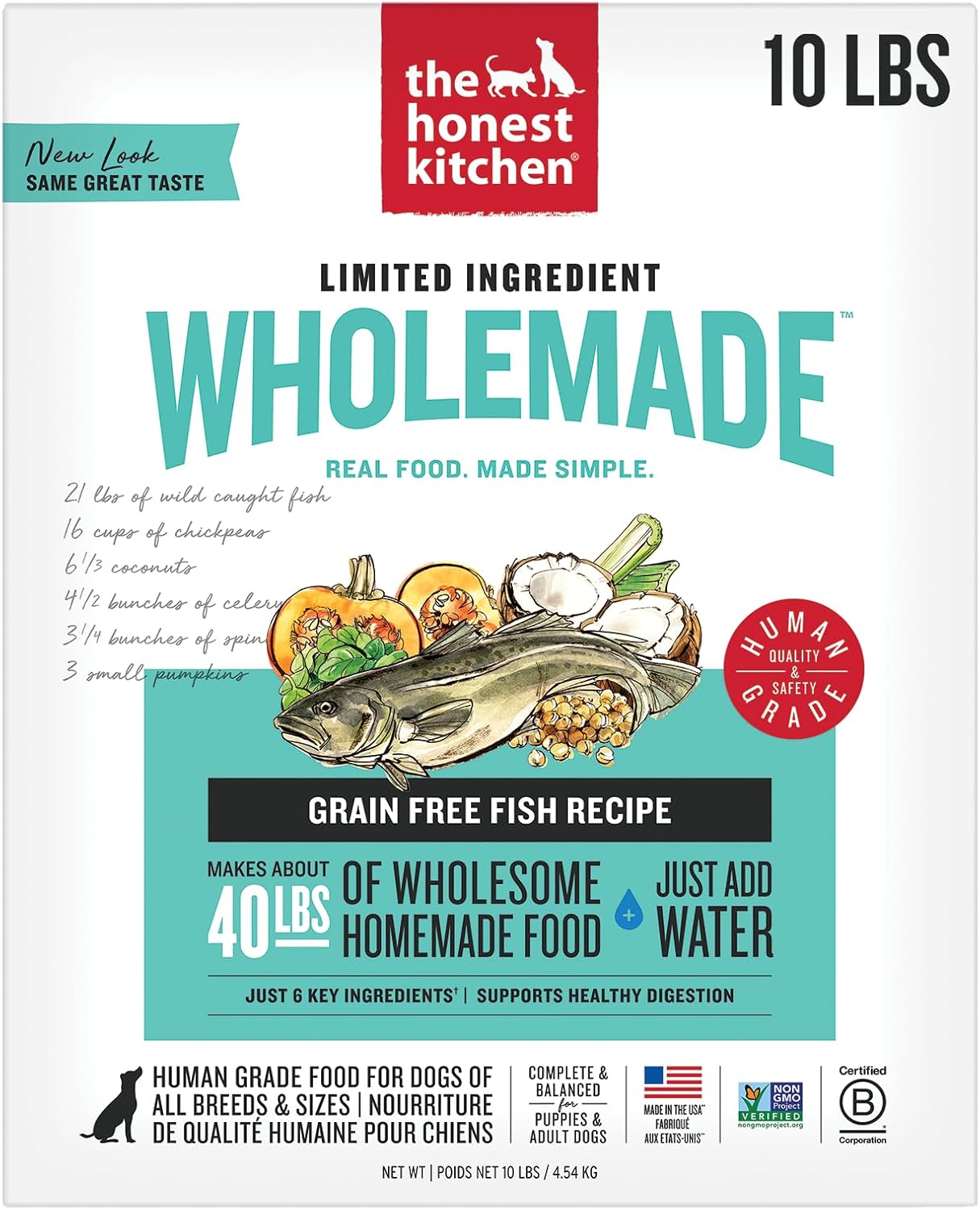 Wholemade Limited Ingredient Fish Dog Food for Healthy Pets