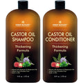 Castor Oil Shampoo and Conditioner Set - Anti Hair Loss Thickening