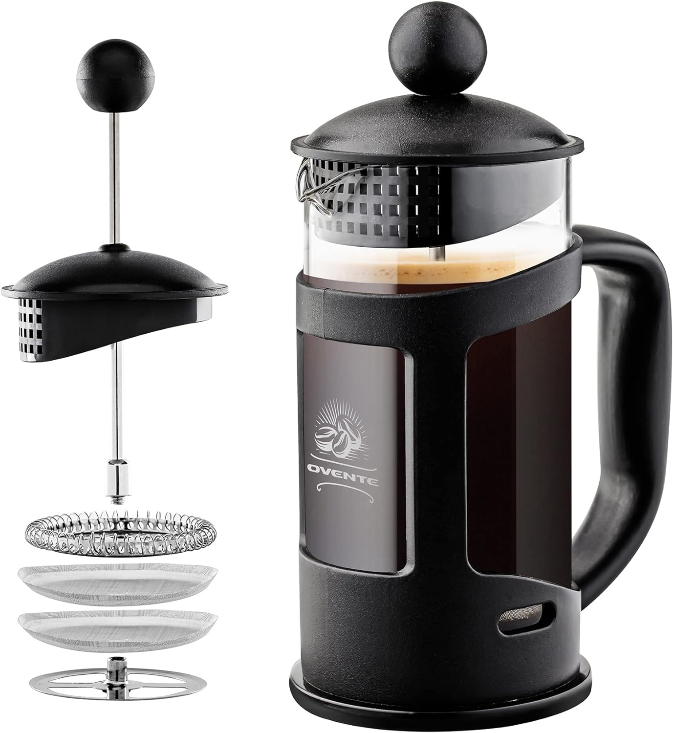 OVENTE 12oz French Press: Hot & Cold Brew Bliss