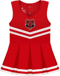 Stylish NCAA Cheerleader Bodysuit Dress for Baby Girls