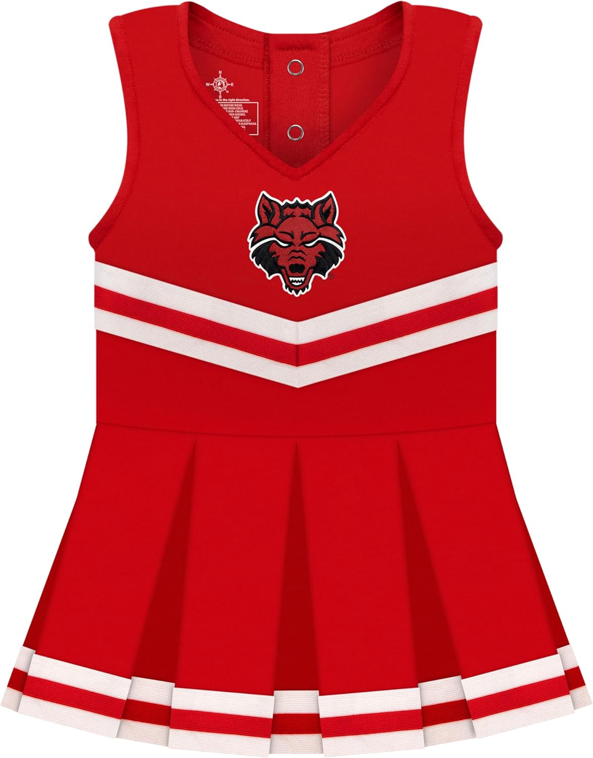 College Baby NCAA Cheerleader Bodysuit Dress for Baby Girls