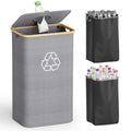 SpaceAid Recycling Bin for Kitchen 26 Gallon - Tall Hands-Free Recycle