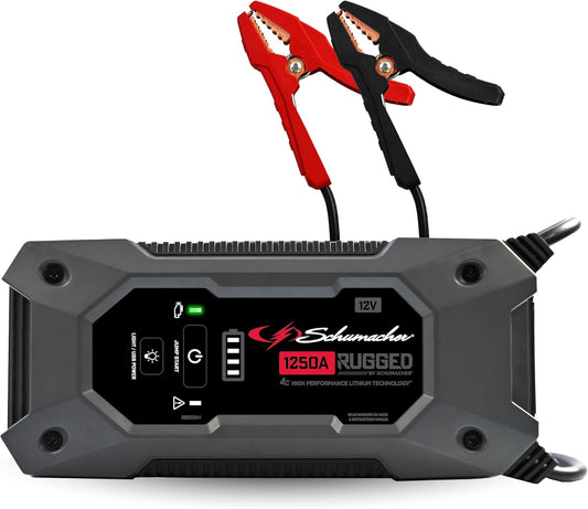 Schumacher Electric 1250A Rugged Lithium Jump Starter and Power Pack