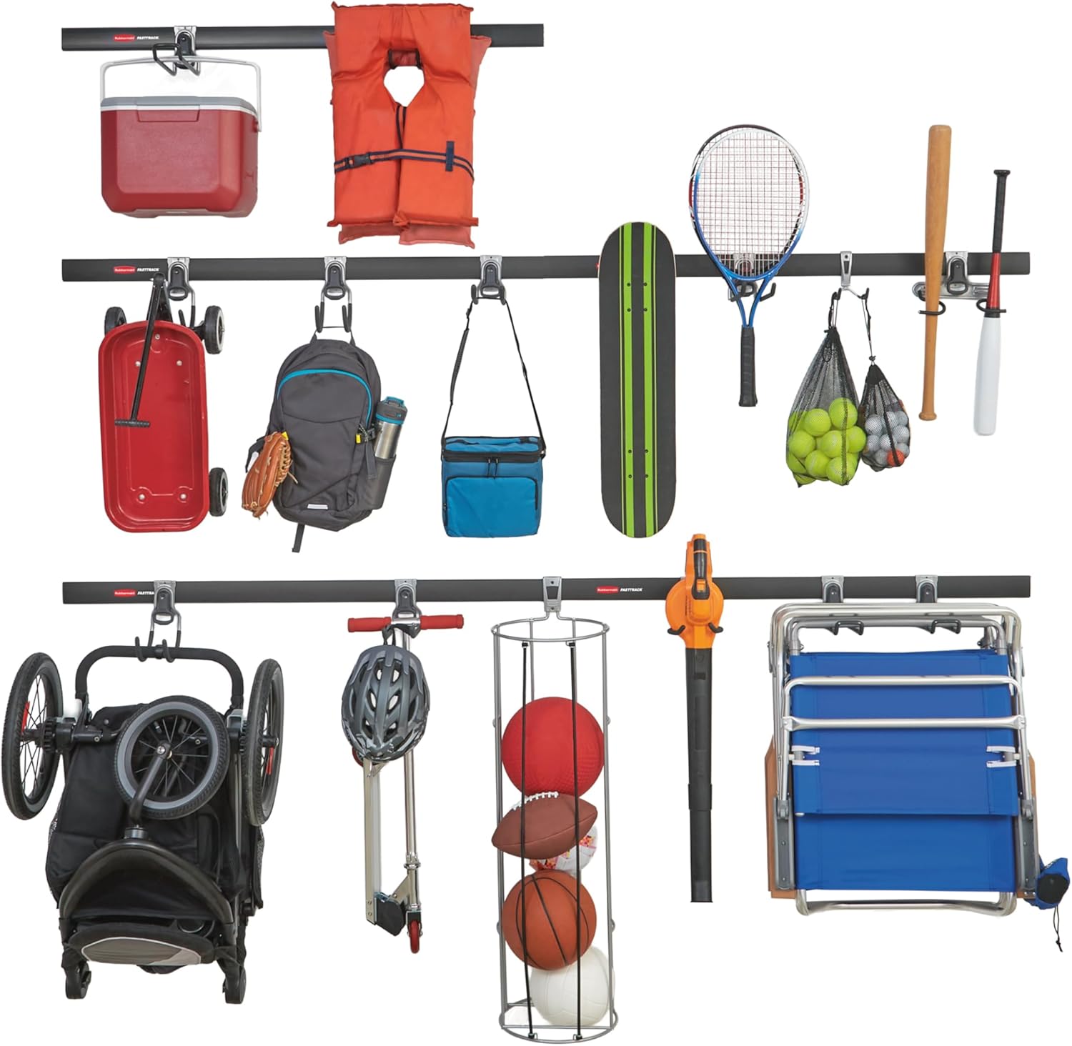 Rubbermaid 20-Piece FastTrack Garage Storage Kit for Tools