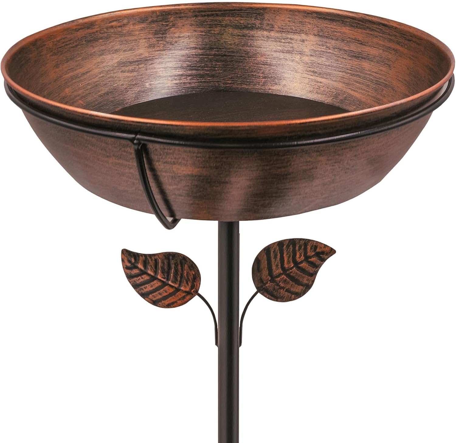 3in Deep Metal Bird Bath for Outdoors - Easy to Clean Design