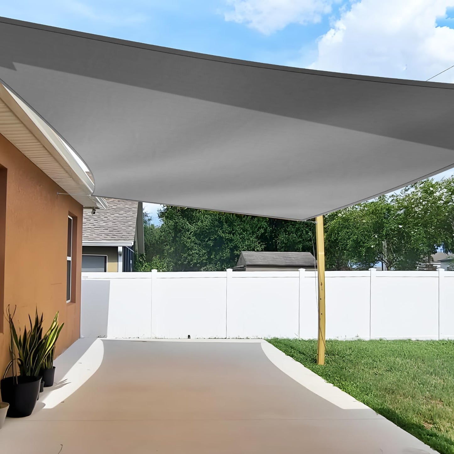 TANG 14ftx24ft Sun Shade Sail for Outdoor Patio and Garden Use